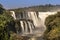 Main view of the DevilÂ´s Throat (Garganta del Diablo) from the brazilian side of IguazÃº Falls, in South AmÃ©rica.