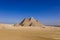 Main View to All Seven Ancient Egyptian Pyramids from Giza city