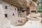 Main well in Cliff Palace ancient puebloan village of houses and dwellings in Mesa Verde National Park New Mexico USA