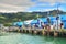 The main wharf in Akaroa, New Zealand