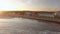 Maine Aerial York Beach Sunset