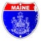 Maine Flag As A Interstate Sign