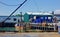 Maine lobster pier wharf, docked boat, fishing industry Portland Maine June 2018 working waterfront