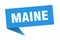 Maine sticker. Maine signpost pointer sign.