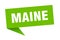 Maine sticker. Maine signpost pointer sign.