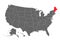 Maine vector map. High detailed illustration. United state of America country