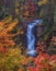 Maine Waterfall Fall Autumn Colors