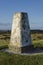 Maintained pathways leading to the trig point on Halkyn Mountain