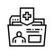 maintaining health line icon vector illustration