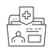 maintaining health line icon vector illustration