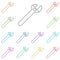 Maintenance, wrench multi color icon. Simple thin line, outline vector of construction tools icons for ui and ux, website or