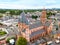 Mainz cathedral aerial view, Germany