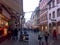 MAINZ, GERMANY - DECEMBER 27, 2007: Architecture and people on the streets city