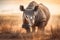 Majestic African Rhinos