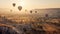 Majestic Air Balloon Ride Over Cappadocia, Turkey - Generative AI