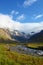 Majestic alpine landscape full of glaciers in Alps, Matrei in Osttirol, Austria