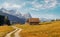 Majestic Alpine Landscape with Perfect Clouds on the Sky