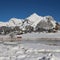Majestic Alpstein range in winter