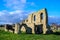 Majestic, ancient stone Greyfriars monastery in  Dunwich, Suffolk, England