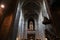 majestic architecture catholic cathedral inside columns