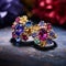 Majestic Aura: A Regal Arrangement of Gemstone Clusters