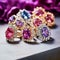 Majestic Aura: A Regal Arrangement of Gemstone Clusters