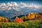 Majestic autumn scene of Upper Svaneti, Georgia, Europe.