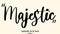 Majestic Beautiful Cursive Typography Black Color Text