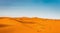 Majestic beautiful scene of Merzouga dunes of Sahara desert Morocco