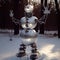 The Majestic Biomechanical Snowman: An AI Generated Artistic Masterpiece Made with Generative AI