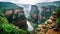 Majestic Blyde River Canyon Waterfall Panorama
