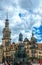 Majestic bronze monument to King Johannes of Saxony at Theaterplatz in Dresden, Germany