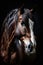 The Majestic Brown Stallion: A Stunning Portrait of Power and Grace. Generative AI