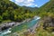 The majestic Buller River Enters the West Coast Buller Gorge.