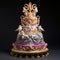 Majestic Cake with Intricate Marzipan Designs