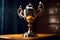 Majestic champion\\\'s trophy as a symbol of triumph and accomplishment.