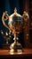 Majestic champion\\\'s trophy as a symbol of triumph and accomplishment