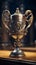 Majestic champion\\\'s trophy as a symbol of triumph and accomplishment