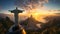 Majestic Christ the Redeemer: Iconic Statue Amidst Rios Vibrant Cityscape