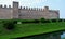 Majestic city walls of Cittadella, Italy 