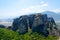 Majestic cliffs in Thessaly Valley, Meteora, Greece