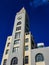 Majestic clock tower stands atop a grand building in San Francisco, California