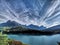 Majestic clouds over the french alps