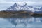 The Majestic Cuernos del Paine reflection in LaTorres del Paine National Park, Patagonia, Chile