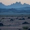 Majestic Desert Mountains at Blue Hour