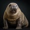 Majestic Elephant Seal In Studio Shot On Isolated Background