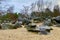 The majestic forest of Fontainebleau with giant prehistoric rocks