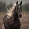 Majestic gaze Horse portrait captured in a powerful and elegant view