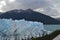 Majestic glacier with mountain in the distance