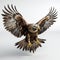 Majestic Golden Eagle Flying - 3d Render Illustration